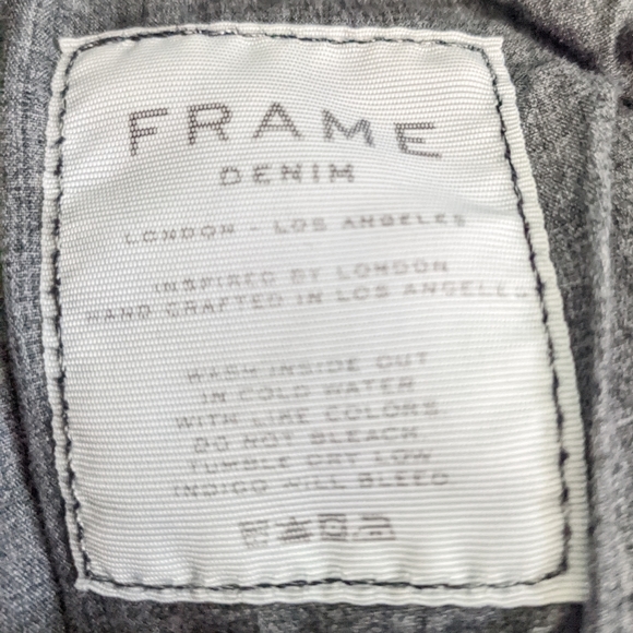 Frame black Le Skinny distressed super skinny stretch jeans size 25 - Picture 15 of 15